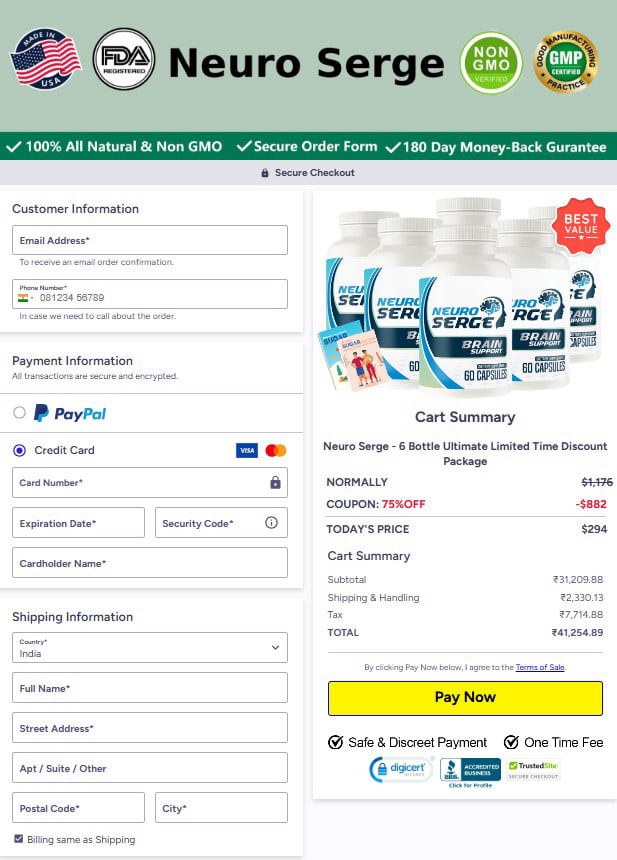 Neuro Surge - Checkout